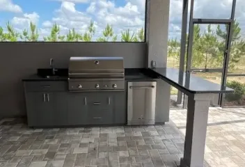 outdoor kitchen