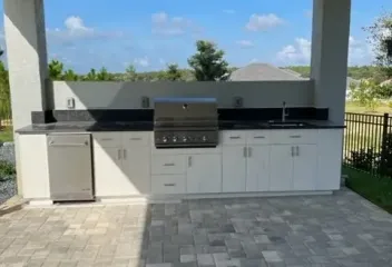 outdoor kitchen