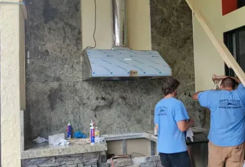 outdoor kitchen