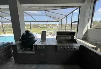 outdoor kitchen