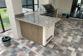 outdoor kitchen