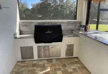 outdoor kitchen