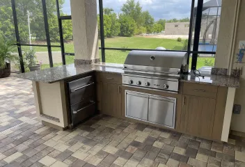 outdoor kitchen