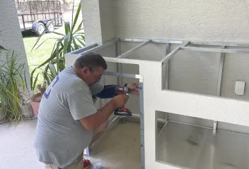 outdoor kitchen