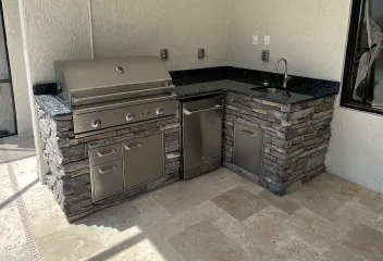 outdoor kitchen