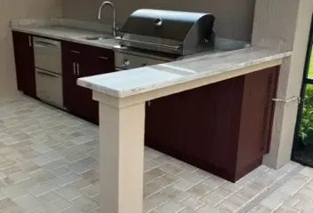 outdoor kitchen