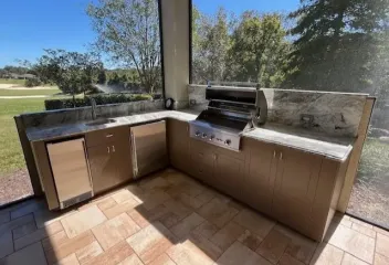 outdoor kitchen
