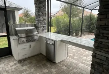 outdoor kitchen