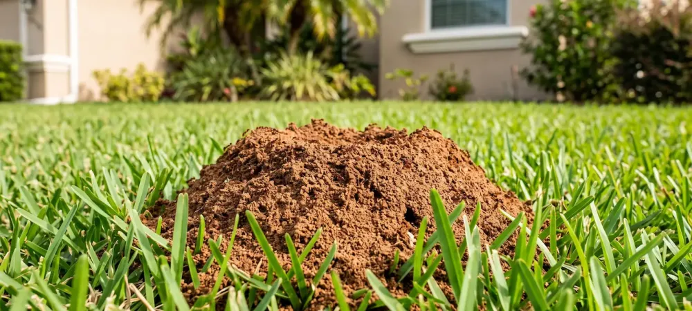 ant mound in middle florida yard