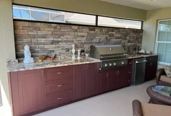 outdoor kitchen