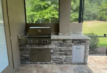 outdoor kitchen