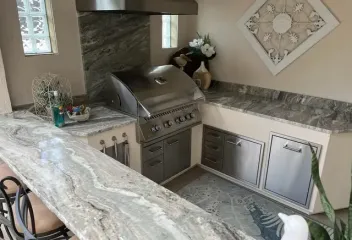 outdoor kitchen